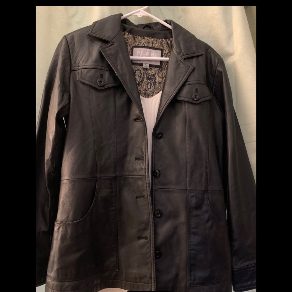 Wilson Leather jacket-black size 12
